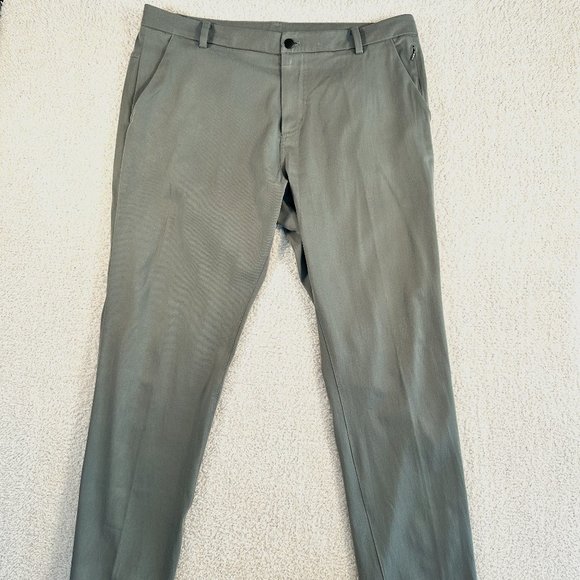 lululemon athletica Other - SOLD Lululemon Mens Grey Chino Pants Size 38x32 Performance Comfy Utility Active